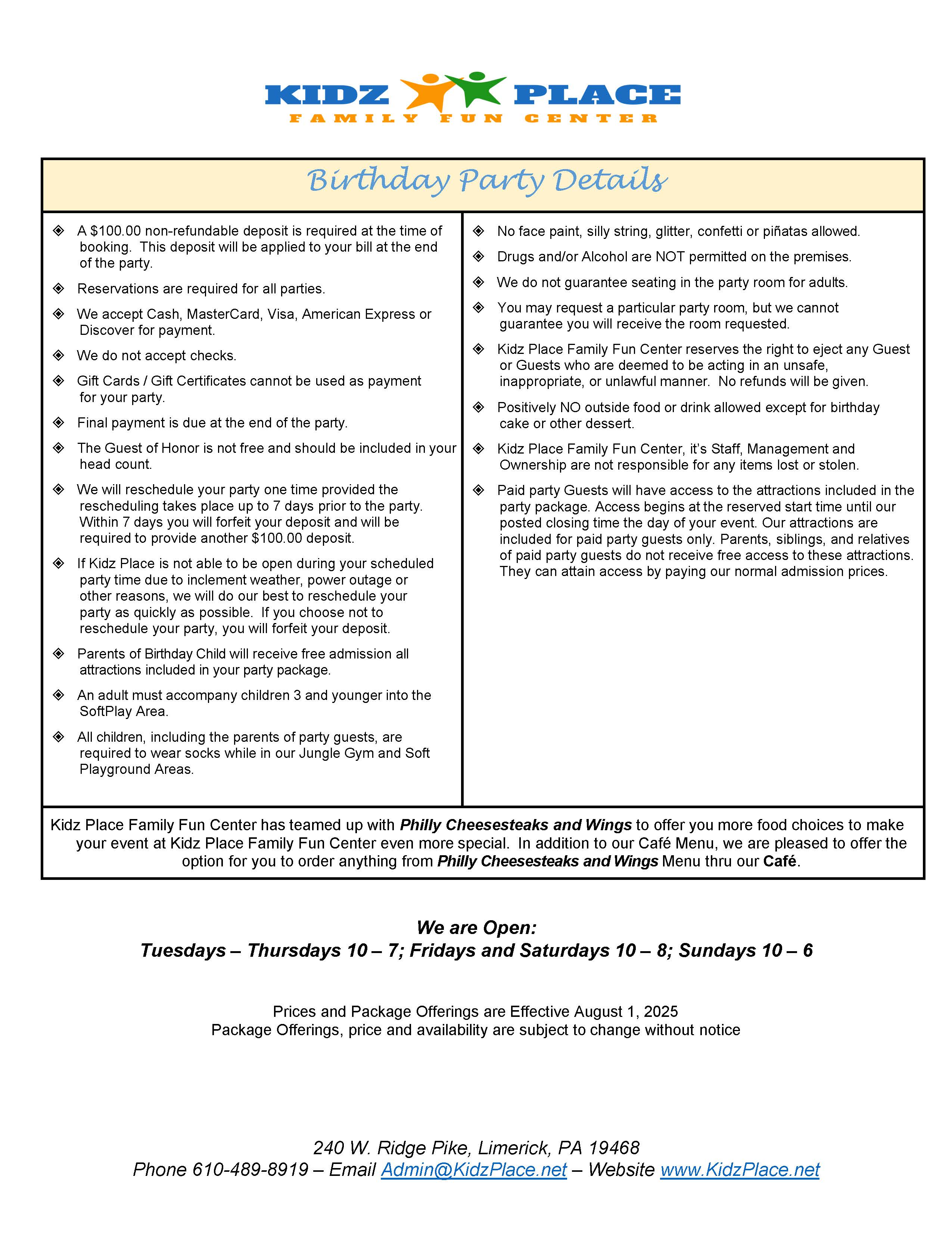 party details